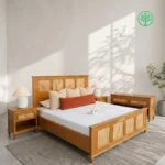 Solid Acacia wood. Bed
